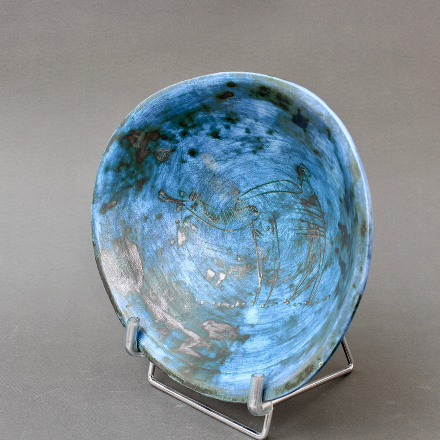 Mid-Century French Ceramic Decorative Bowl by Jacques Blin (circa 1950s)