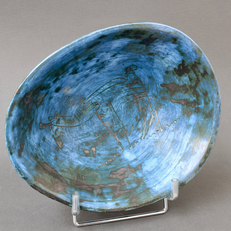 Mid-Century French Ceramic Decorative Bowl by Jacques Blin (circa 1950s)