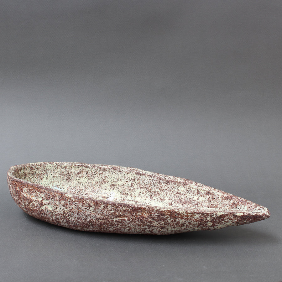 Mid-Century French Textured Ceramic Dish by Accolay (circa 1960s)