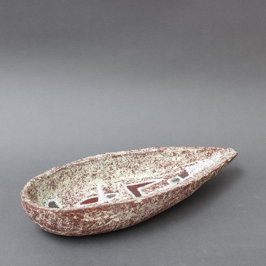 Mid-Century French Textured Ceramic Dish by Accolay (circa 1960s)