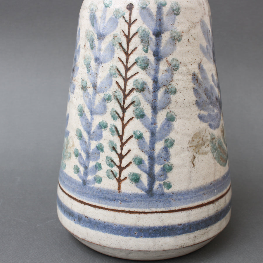 French Vintage Ceramic Flower Vase by Le Mûrier (circa 1960s)