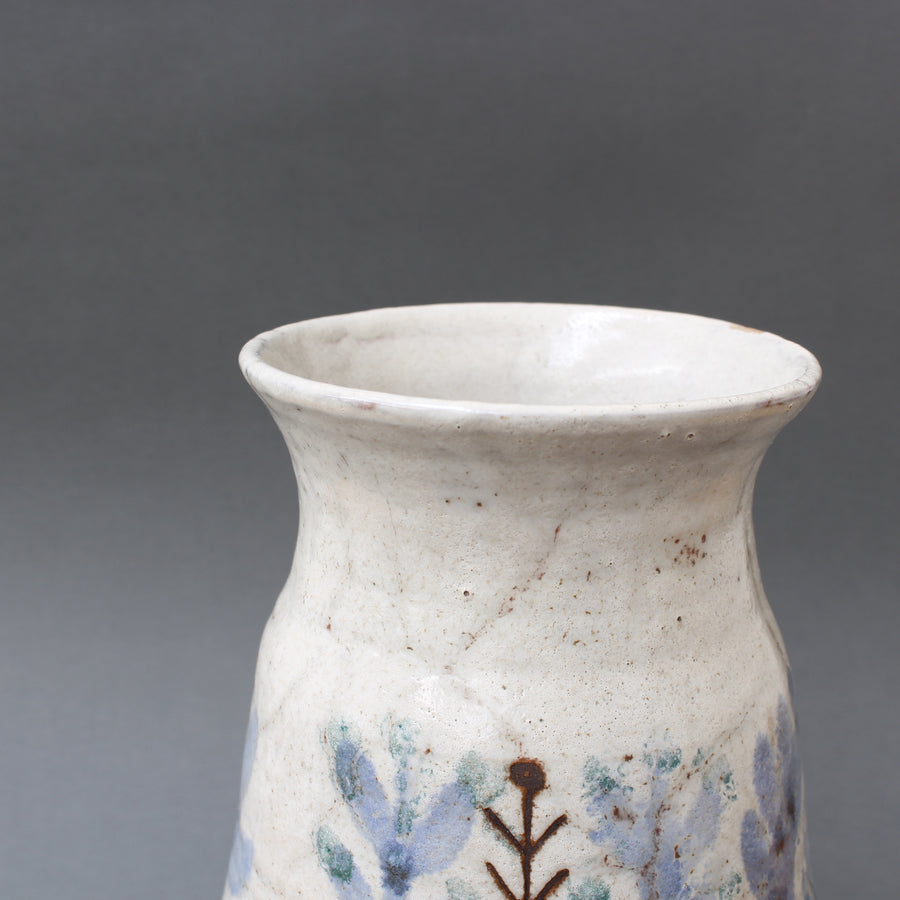 French Vintage Ceramic Flower Vase by Le Mûrier (circa 1960s)