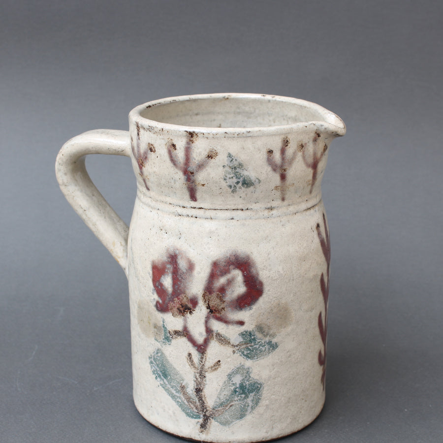 Mid-Century French Ceramic Pitcher by Le Mûrier (circa 1960s)