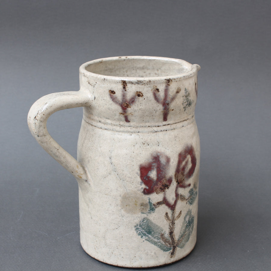 Mid-Century French Ceramic Pitcher by Le Mûrier (circa 1960s)