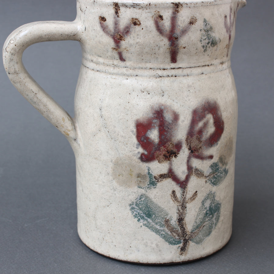 Mid-Century French Ceramic Pitcher by Le Mûrier (circa 1960s)