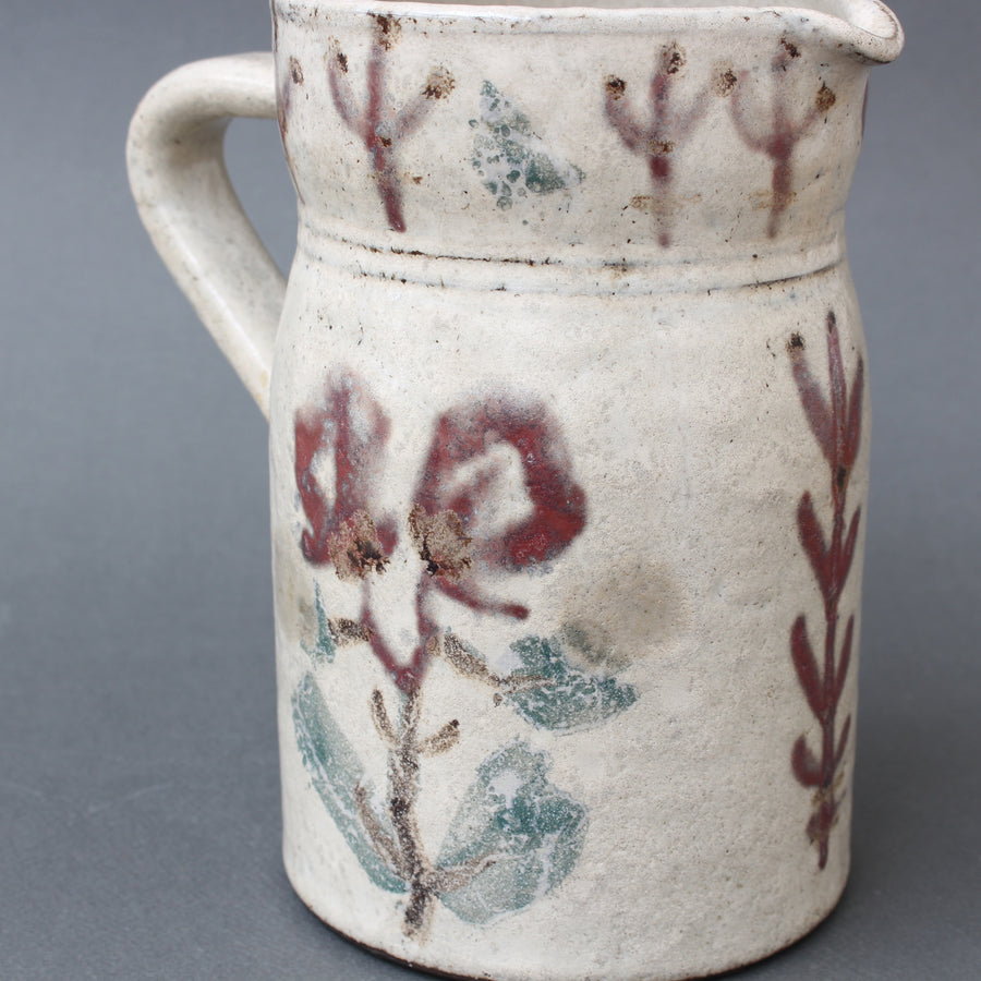 Mid-Century French Ceramic Pitcher by Le Mûrier (circa 1960s)