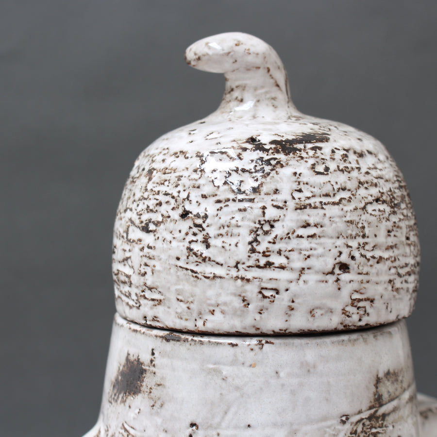 Vintage French Ceramic Jug with Lid by Gérard Hofmann (circa 1960s)