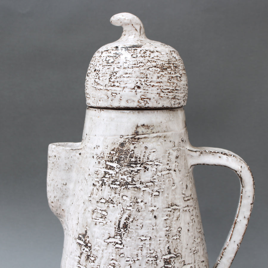 Vintage French Ceramic Jug with Lid by Gérard Hofmann (circa 1960s)