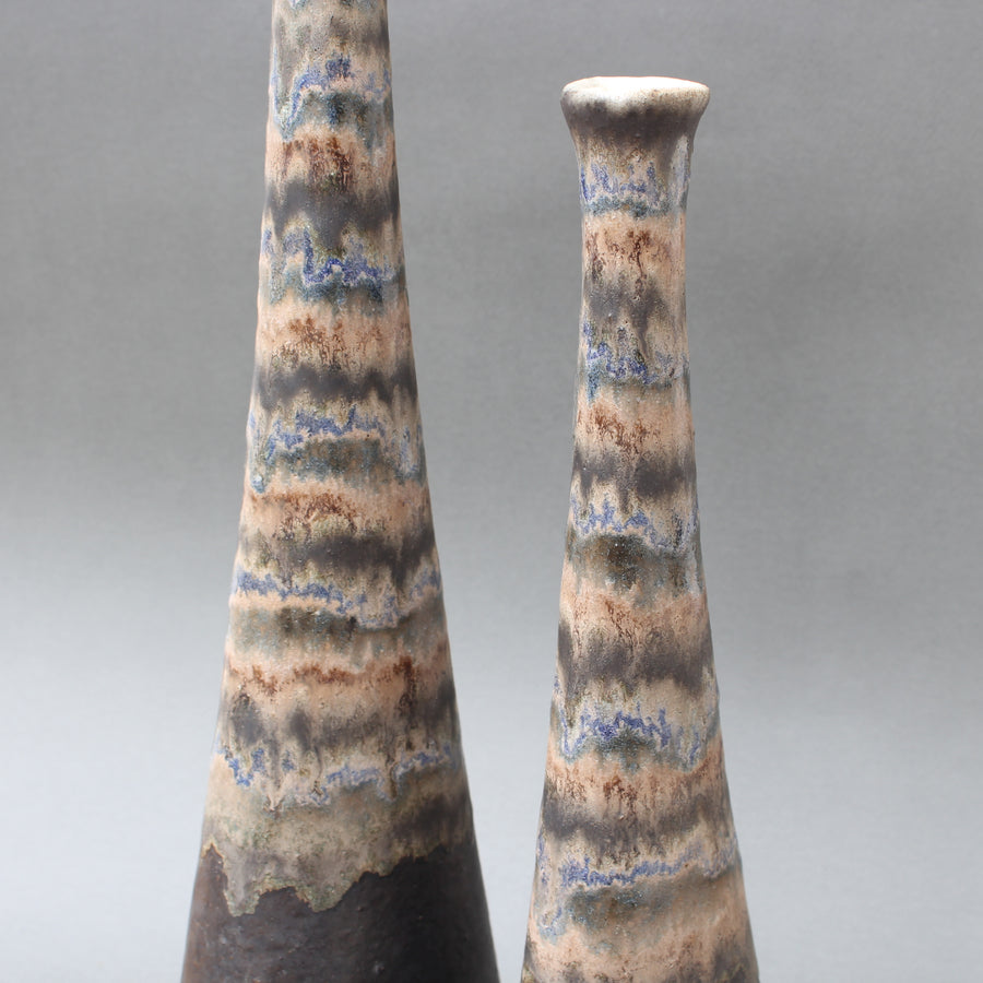 Set of Two Italian Ceramic Vases by Bruno Gambone (circa 1980s)