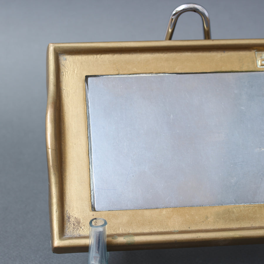 Vintage Aluminium and Brass Tray by David Marshall (circa 1980s) - Small