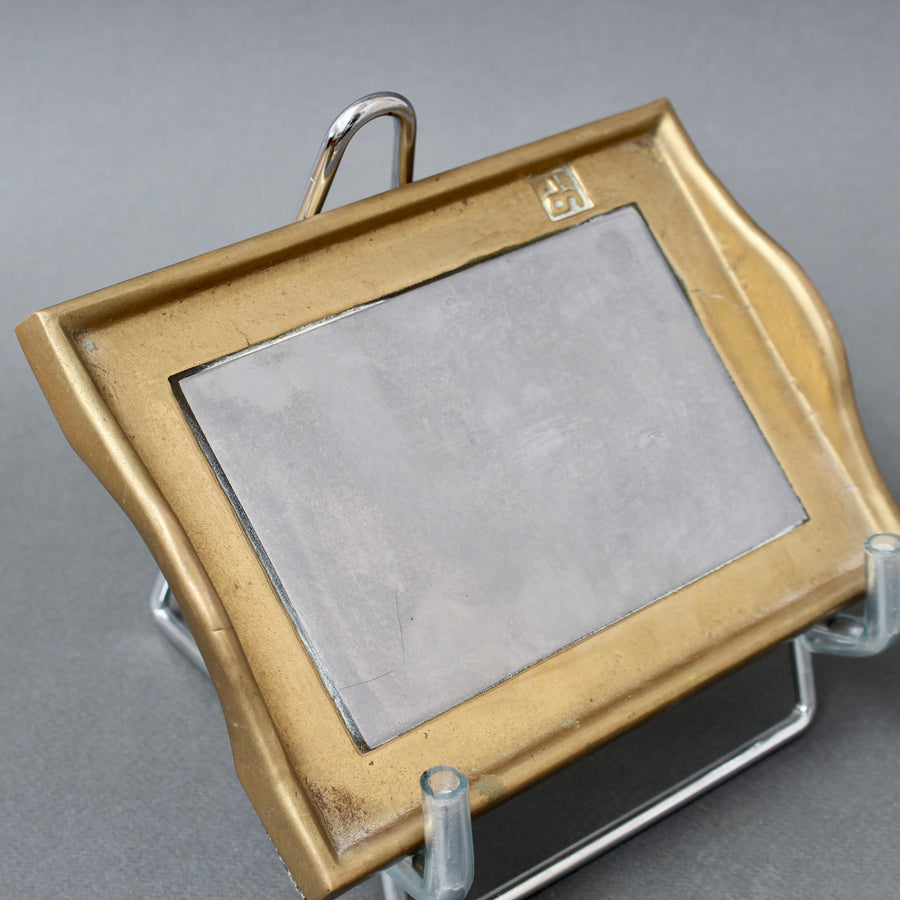 Vintage Aluminium and Brass Tray by David Marshall (circa 1980s) - Small