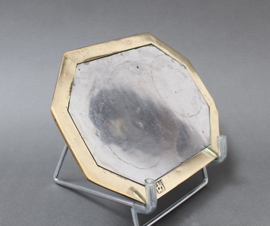 Aluminium and Brass Octagonal Tray by David Marshall (circa 1980s) - Small