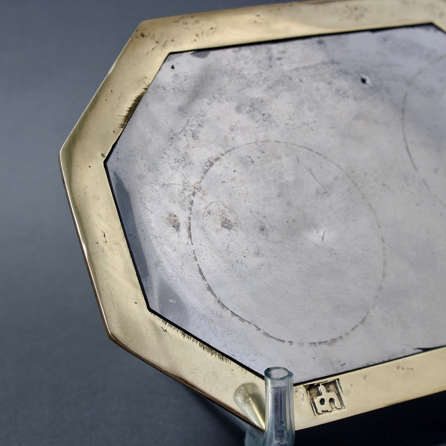 Aluminium and Brass Octagonal Tray by David Marshall (circa 1980s) - Small