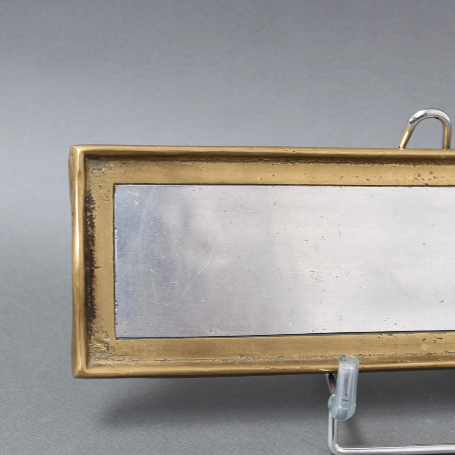 Vintage Aluminium and Brass Tray by David Marshall (circa 1980s)