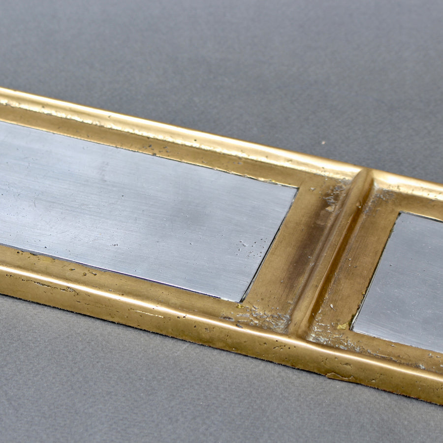 Vintage Aluminium and Brass Tray by David Marshall (circa 1980s)