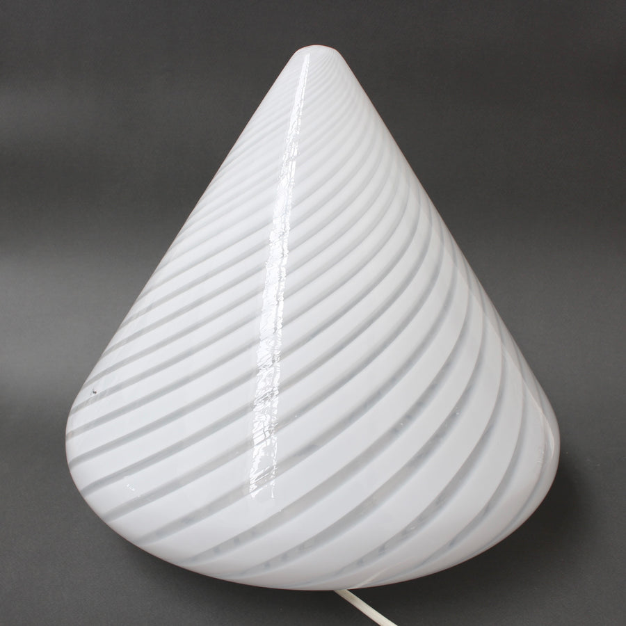 Italian 20th-Century Murano Glass Cone Lamp (circa 1980s)