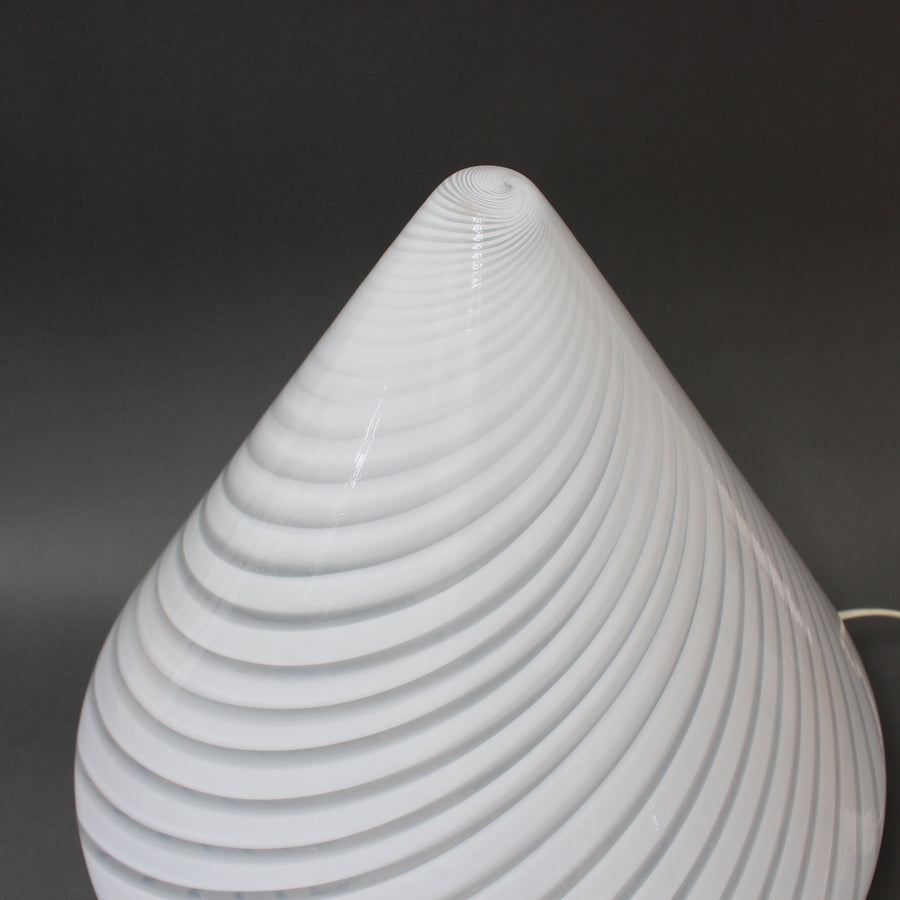 Italian 20th-Century Murano Glass Cone Lamp (circa 1980s)