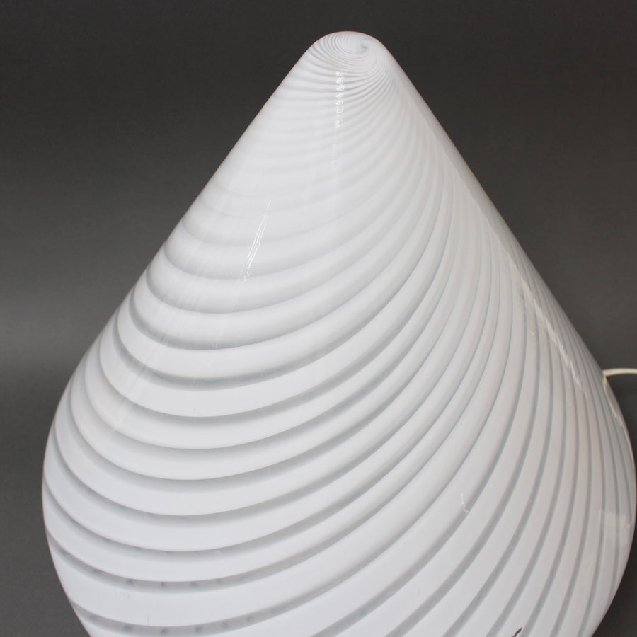 Italian 20th-Century Murano Glass Cone Lamp (circa 1980s)