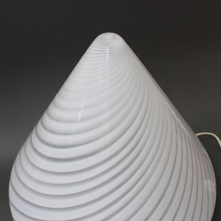 Italian 20th-Century Murano Glass Cone Lamp (circa 1980s)