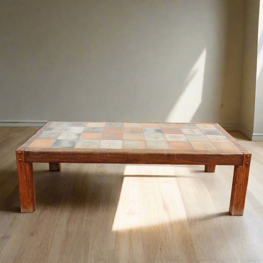 Vintage French Coffee Table by Roger Capron (circa 1970s)