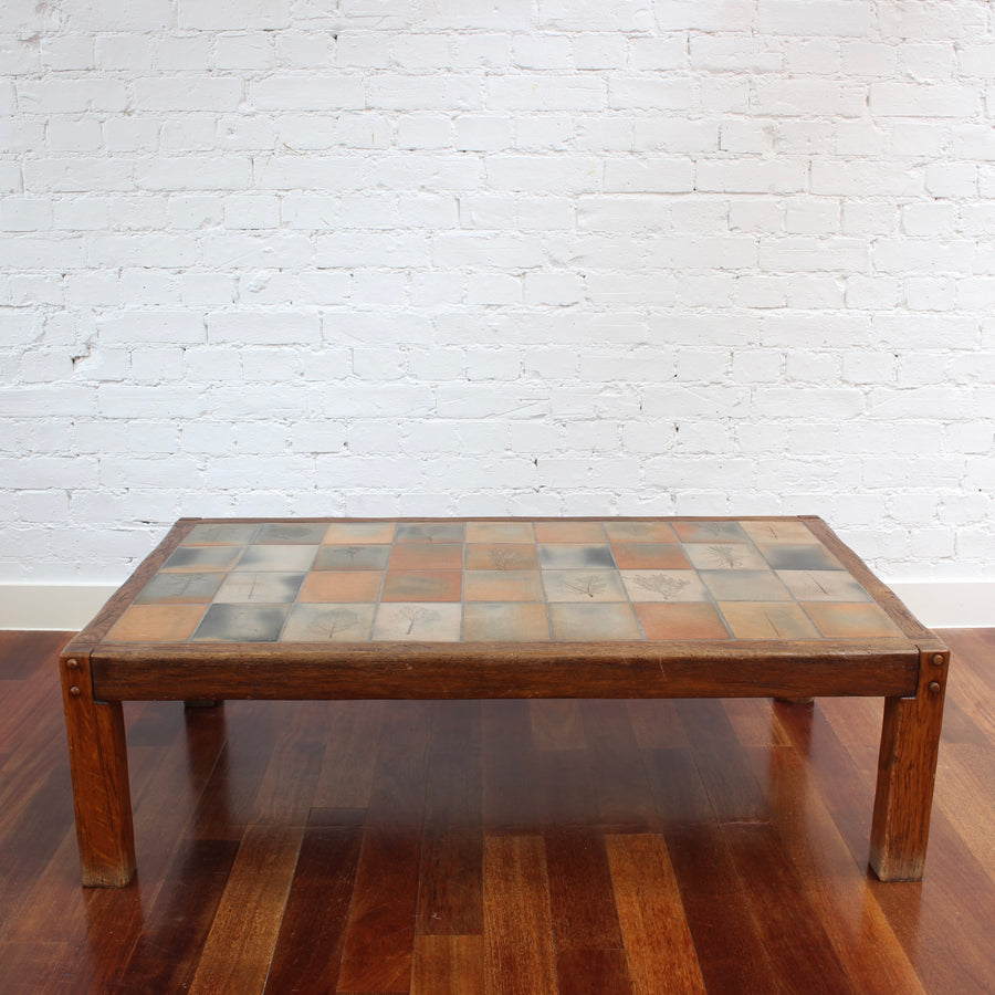 Vintage French Coffee Table by Roger Capron (circa 1970s)