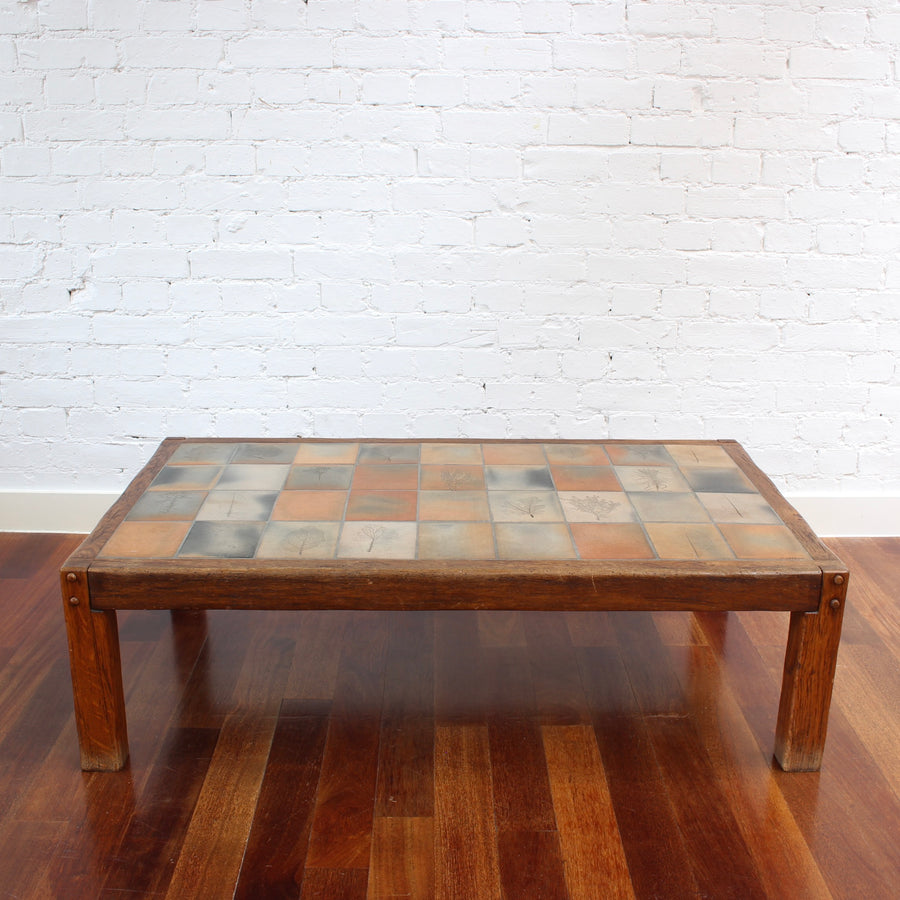 Vintage French Coffee Table by Roger Capron (circa 1970s)