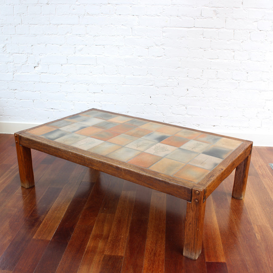 Vintage French Coffee Table by Roger Capron (circa 1970s)