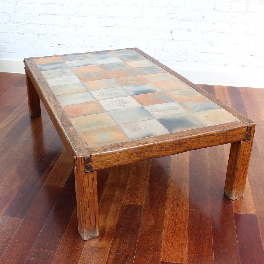 Vintage French Coffee Table by Roger Capron (circa 1970s)