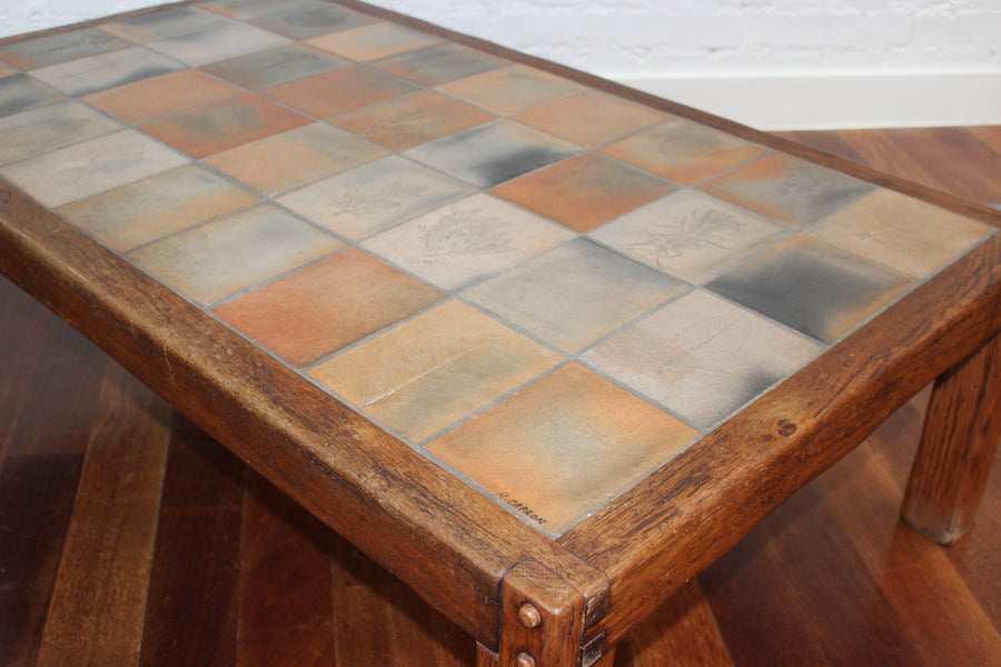 Vintage French Coffee Table by Roger Capron (circa 1970s)