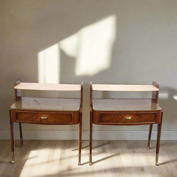 Pair of Italian Mid-Century Bedside Tables by Vittorio Dassi (circa 1950s)