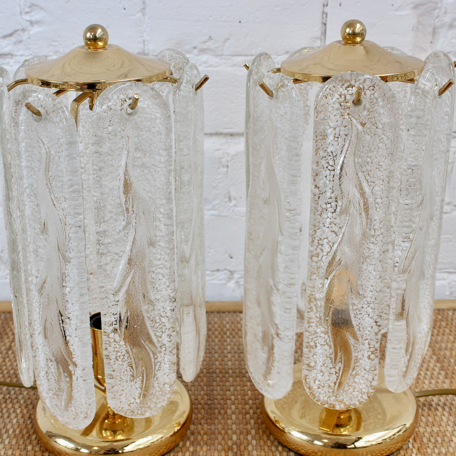 Pair of Murano Glass Tables Lamps (circa 1970s)