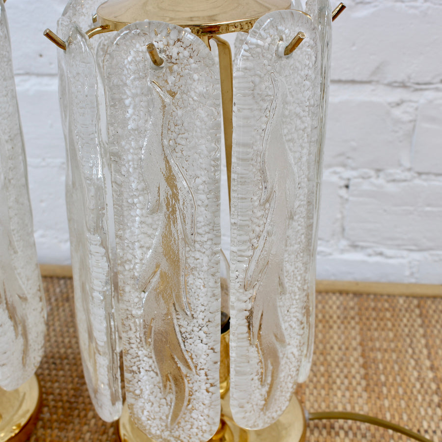 Pair of Murano Glass Tables Lamps (circa 1970s)