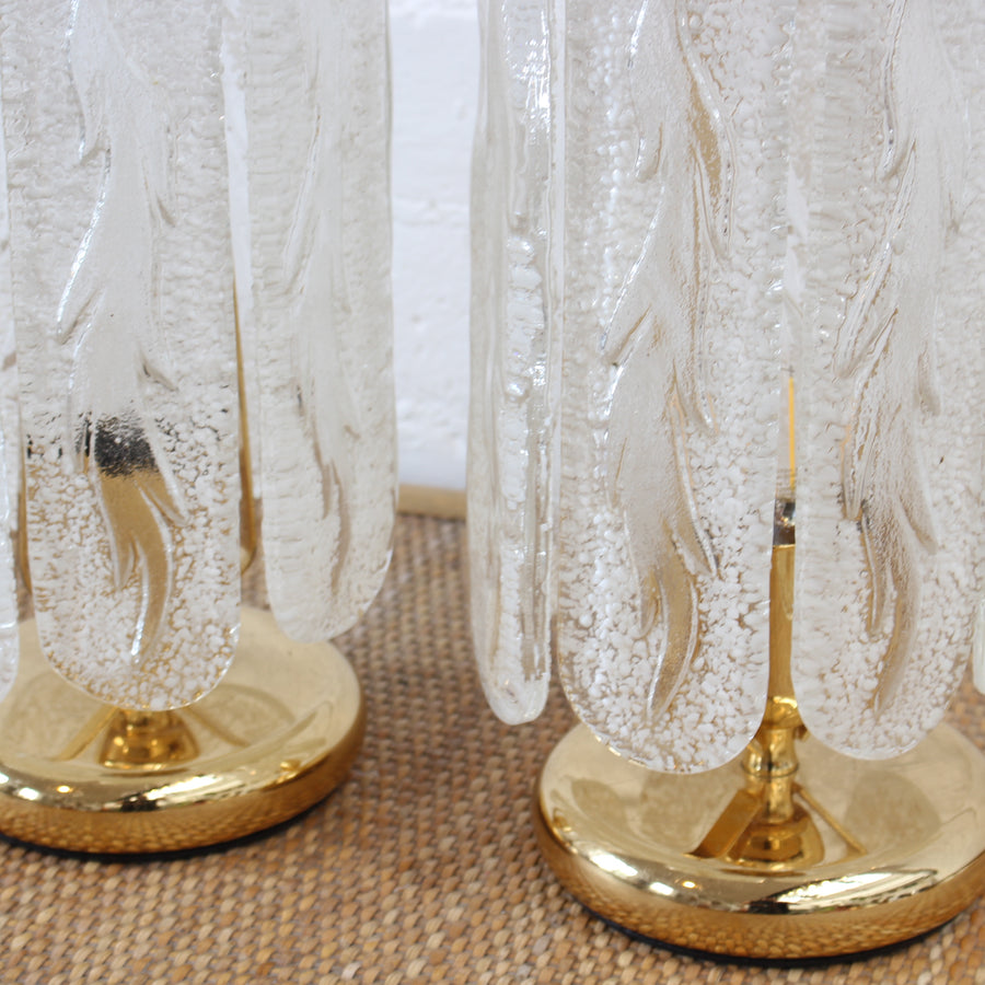 Pair of Murano Glass Tables Lamps (circa 1970s)