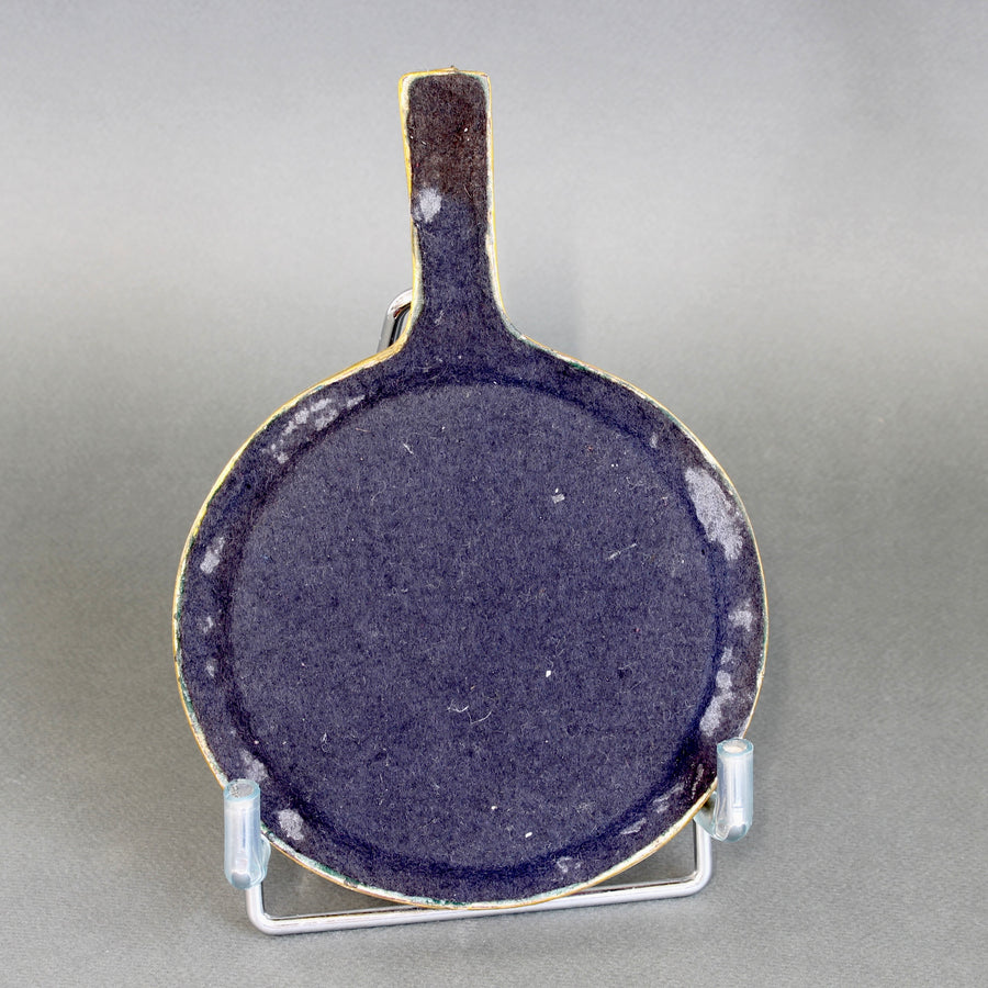 French Ceramic Tiled Hand Mirror by Mithé Espelt (circa 1970s)