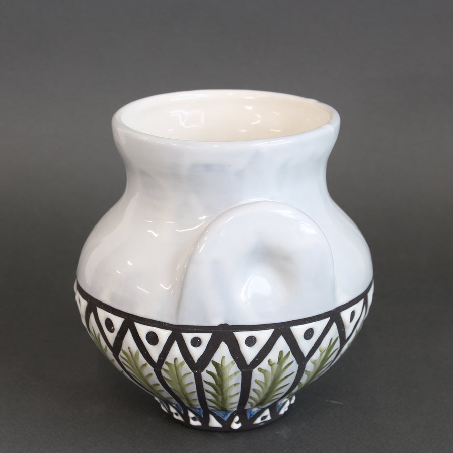 Vintage French Ceramic 'Eared' Vase (Vase à Oreilles) by Roger Capron (1950s)