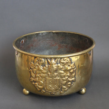 Antique French Brass Cachepot (circa 1700s)