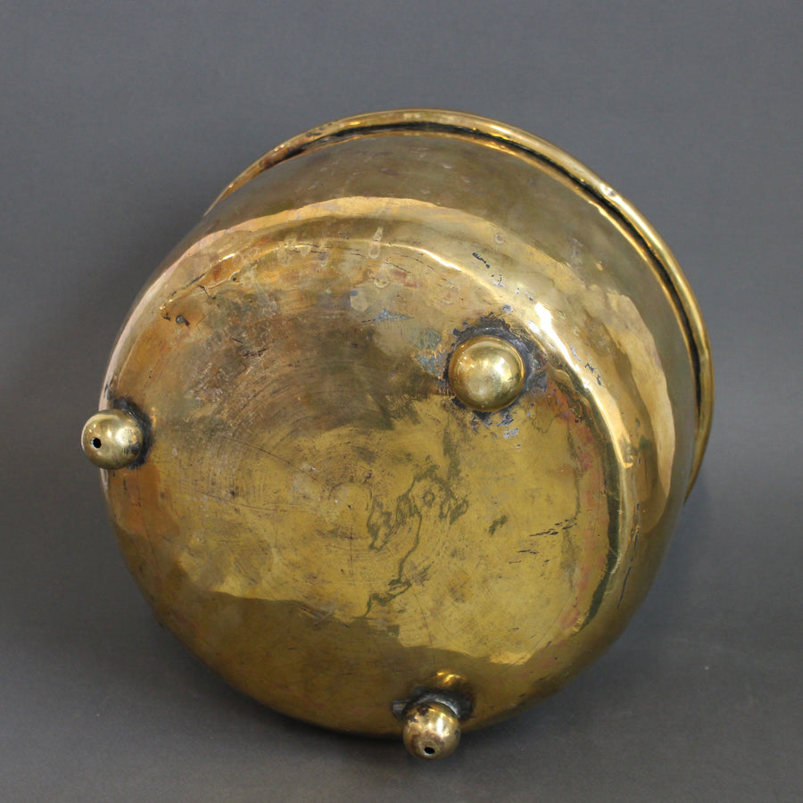 Antique French Brass Cachepot (circa 1700s)