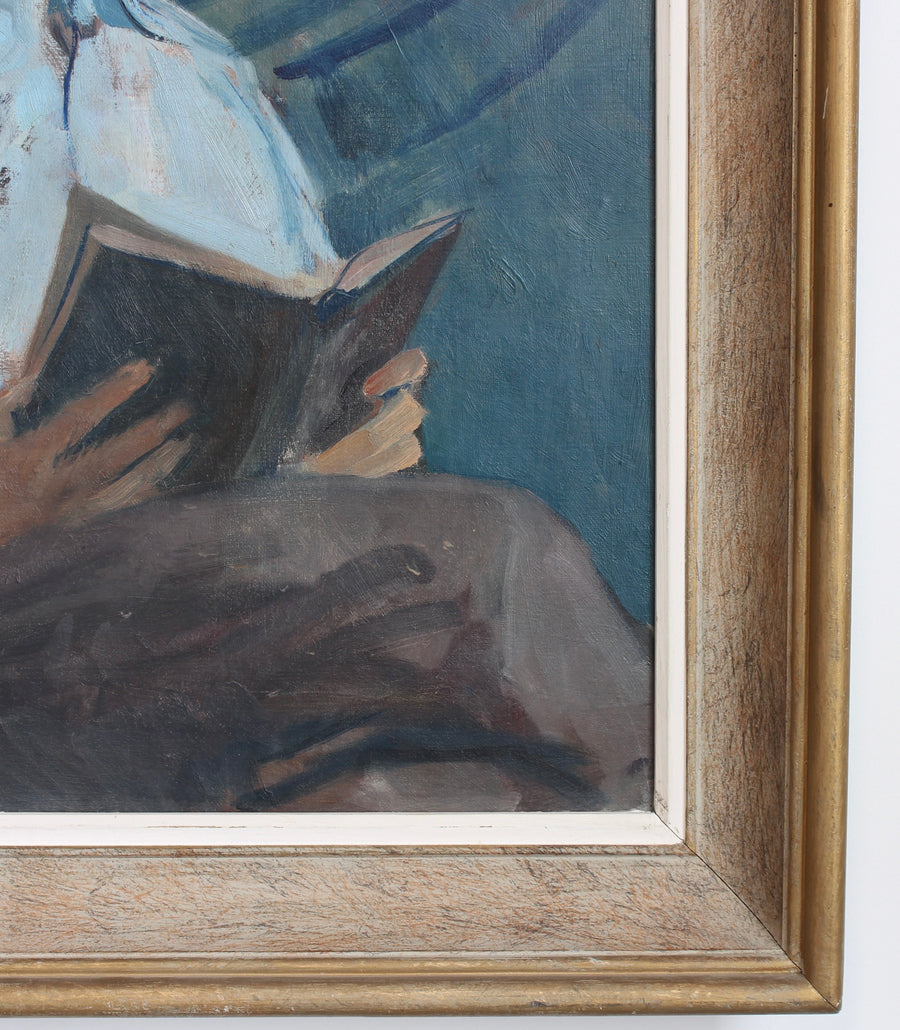 'Portrait of a Man Reading' 20th Century French School