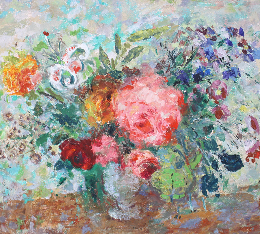 'Still Life with Bouquet of Flowers' by Lilian Whitteker (1970)