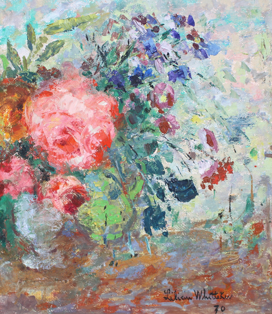 'Still Life with Bouquet of Flowers' by Lilian Whitteker (1970)