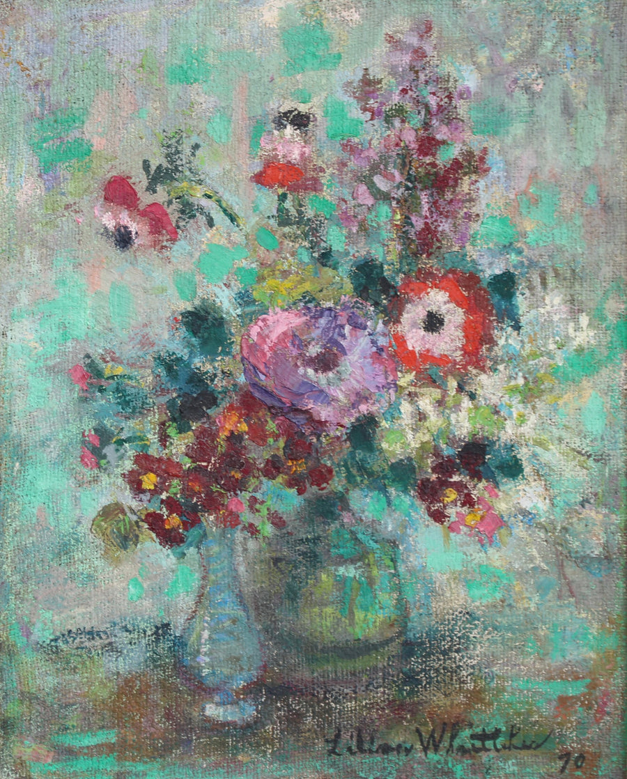 'Still Life with Bouquet of Flowers' by Lilian Whitteker (1970)