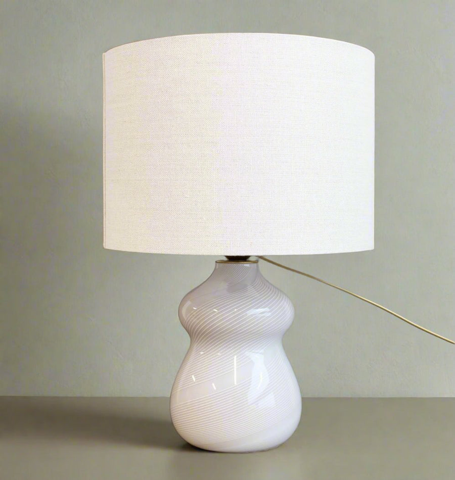 Vintage Italian Murano Glass Table Lamp (circa 1970s)