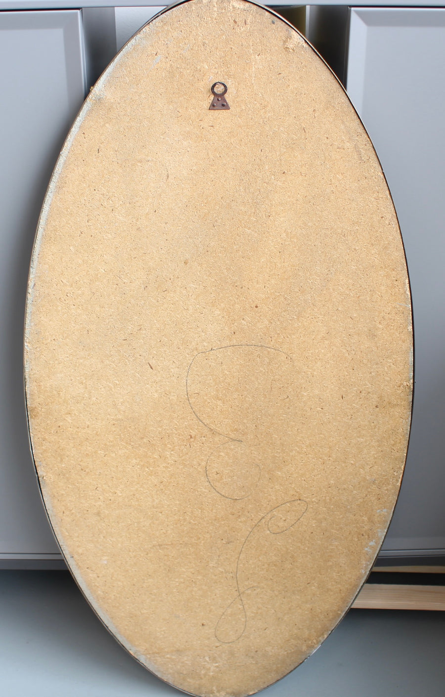 Vintage Italian Wall Mirror with Brass Frame (circa 1960s)