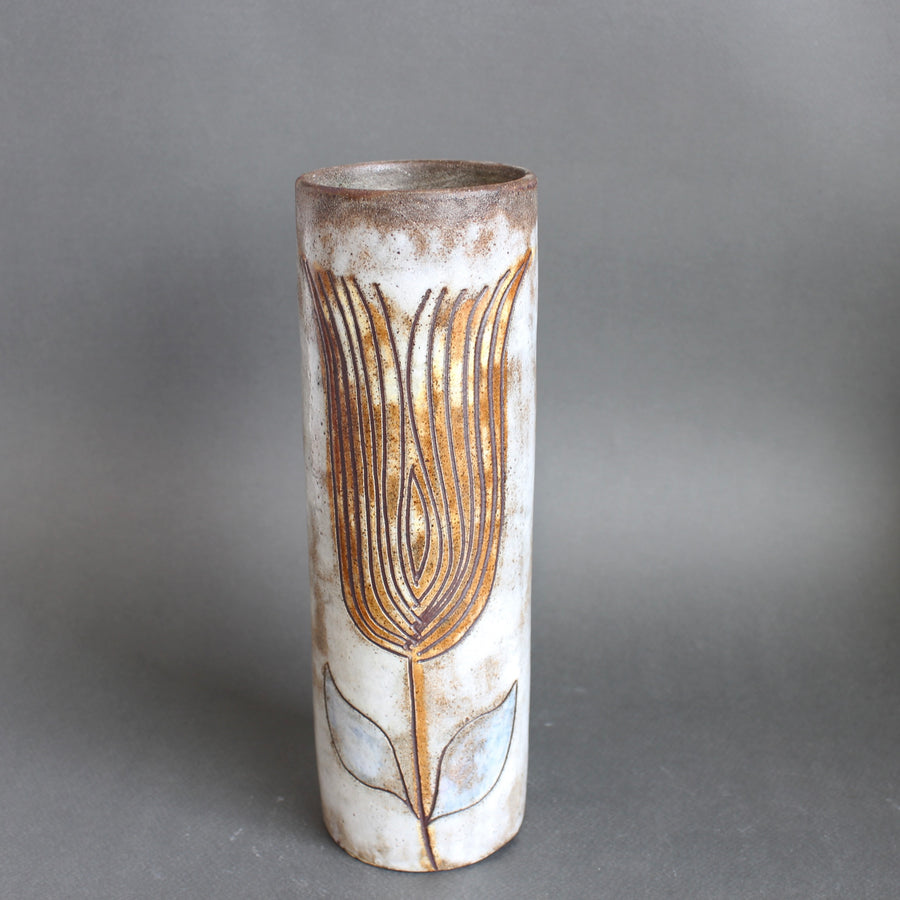 Vintage Ceramic Decorative Vase by Alexandre Kostanda (circa 1960s)