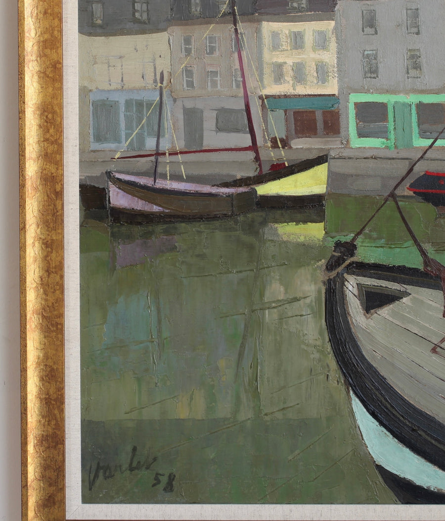 'The Port of Honfleur' by Julien Varlet (1958)