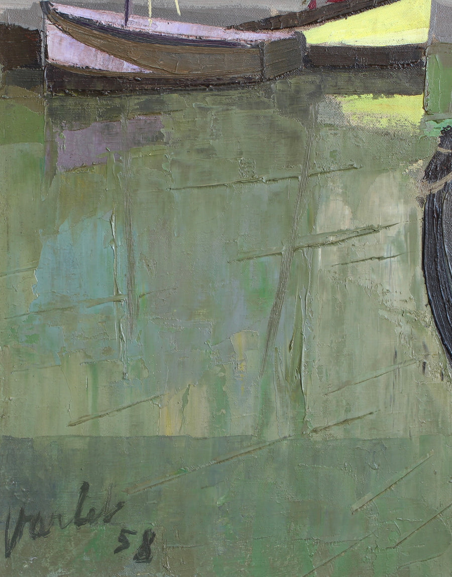 'The Port of Honfleur' by Julien Varlet (1958)