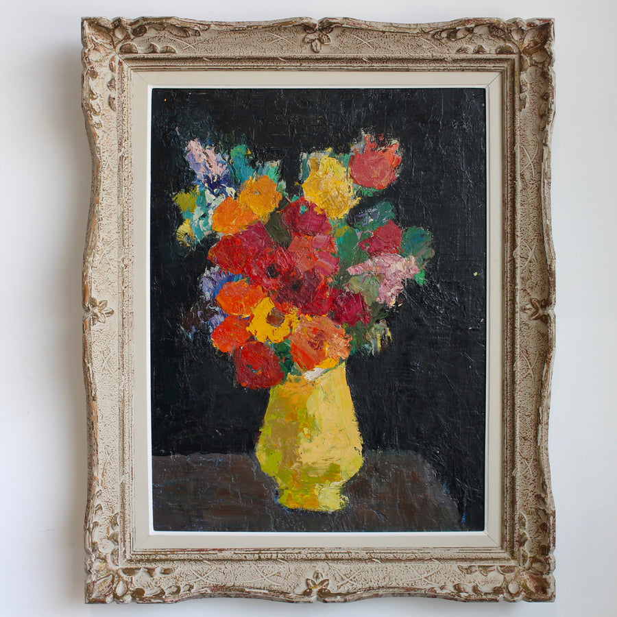 'Bouquet in Yellow Vase' by Anna Costa (circa 1960s)