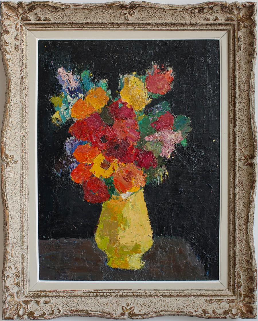 'Bouquet in Yellow Vase' by Anna Costa (circa 1960s)