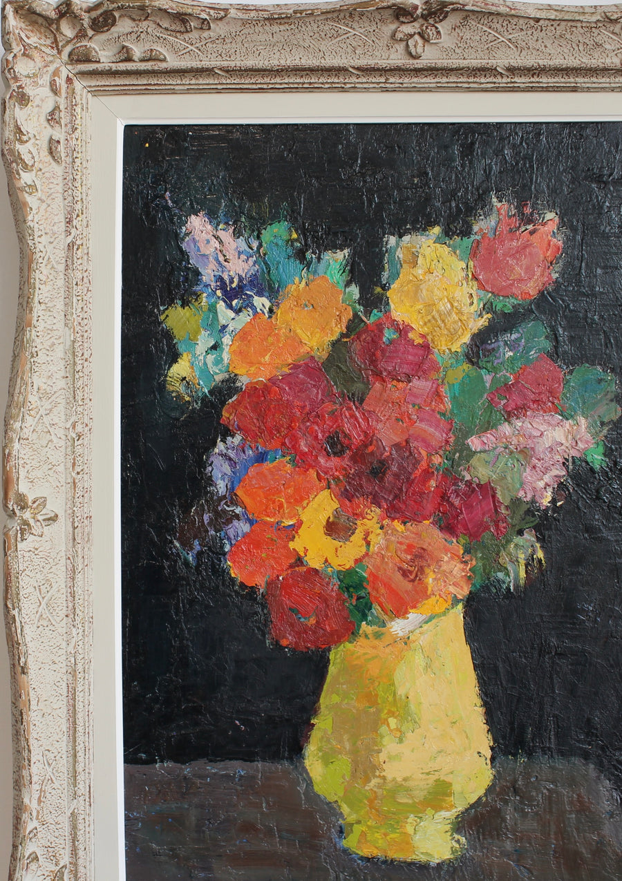 'Bouquet in Yellow Vase' by Anna Costa (circa 1960s)