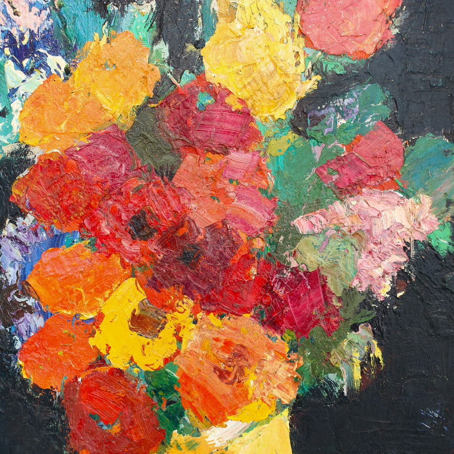 'Bouquet in Yellow Vase' by Anna Costa (circa 1960s)